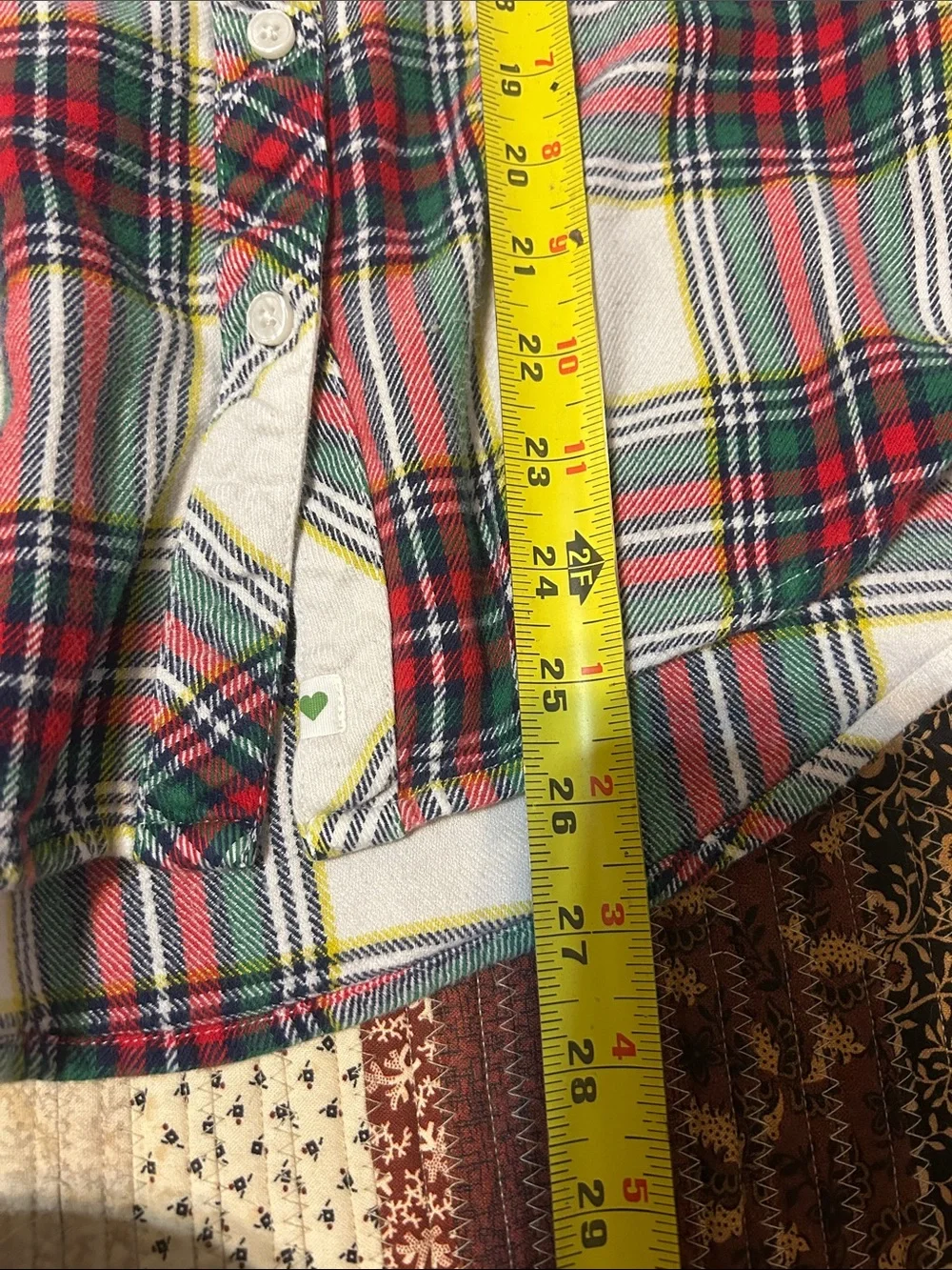 Aerie cotton flannel plaid pajama set